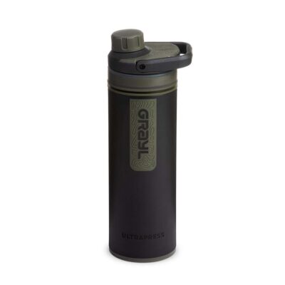 Grayl UltraPress Purifier Water Bottle - 500ml - Camp Black