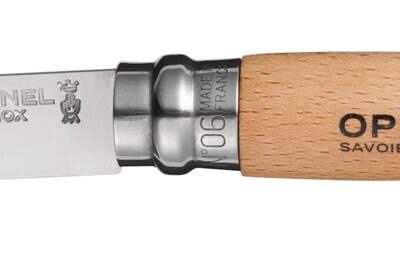 Opinel No. 6 Stainless Steel Beechwood Blister Pack - 6cm