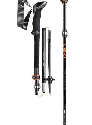 Leki Makalu FX Carbon Hiking Poles - Black/Orange/Natural