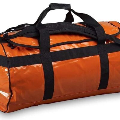 Caribee Kokoda 90L Duffle Bag - Orange/Black Straps