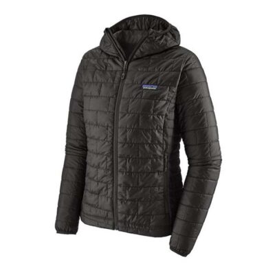 Patagonia Nano Puff Womens Insulated Hooded Jacket - Black - XL