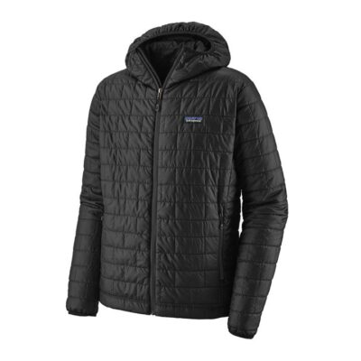 Patagonia Nano Puff Mens Insulated Hooded Jacket - Black - L