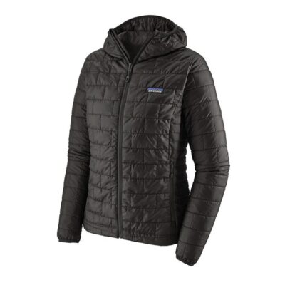 Patagonia Nano Puff Womens Insulated Hooded Jacket - Black - XS