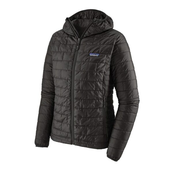 Patagonia Nano Puff Womens Insulated Hooded Jacket - Black - XS