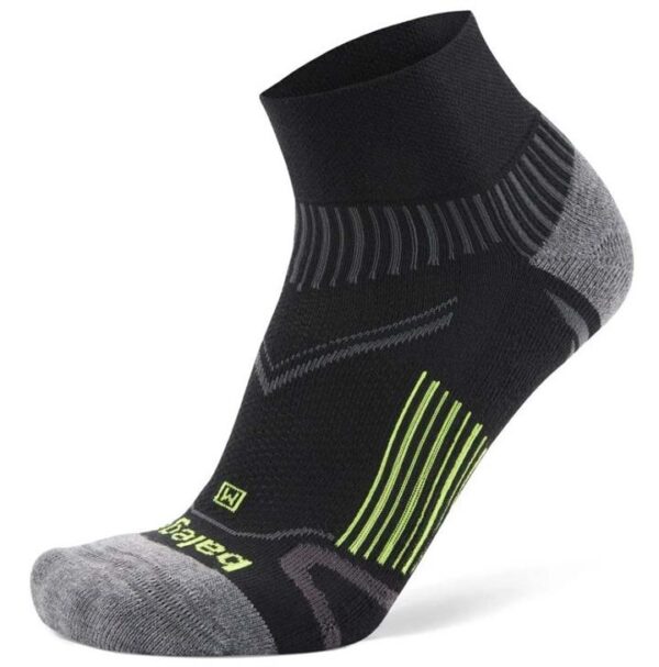 Balega Enduro Quarter Crew Unisex Running Socks - Black - XL