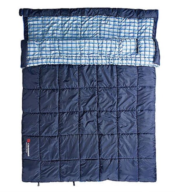 Caribee Safari Synthetic Sleeping Bag - Double - Navy
