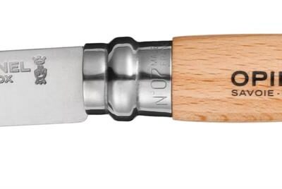 Opinel No. 7 Stainless Steel Beechwood Blister Pack - 7cm