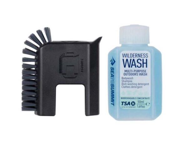 Sea To Summit Pot Scrubber and Soap Bottle - 2PC - Black - 50ml