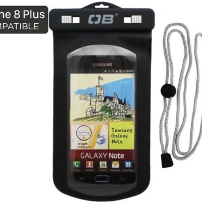 Overboard Large Waterproof Phone Case - Black