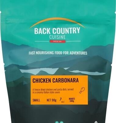 Back Country Cuisine Freeze Dried Meal - Chicken Carbonara - Small