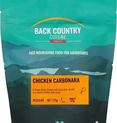 Back Country Cuisine Freeze Dried Meal - Chicken Carbonara - Regular