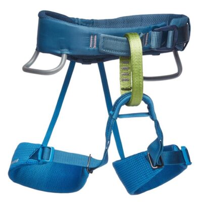 Black Diamond Momentum Kids Climbing Harness - Kingfisher
