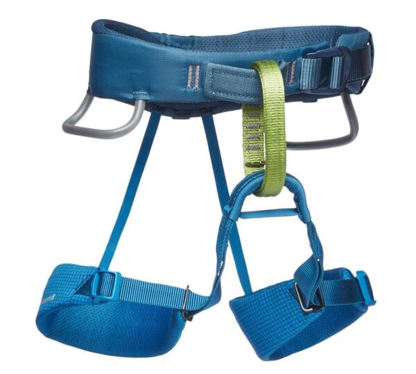 Black Diamond Momentum Kids Climbing Harness - Kingfisher
