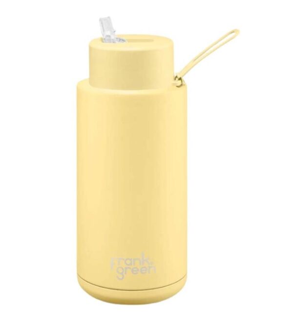 Frank Green Reusable Ceramic Water Bottle - 1000ml - Buttermilk