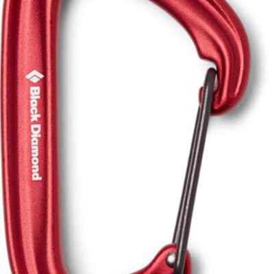 Black Diamond LiteWire Wiregate Carabiner - Red
