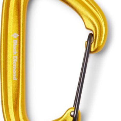 Black Diamond LiteWire Wiregate Carabiner - Yellow