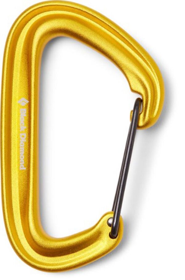 Black Diamond LiteWire Wiregate Carabiner - Yellow