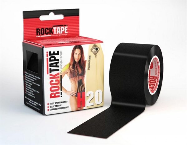 RockTape H2O Kinesiology Tape - Black - 5cm x 5m