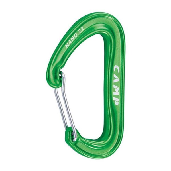 CAMP Nano 22 Wire Gate Carabiner - Green