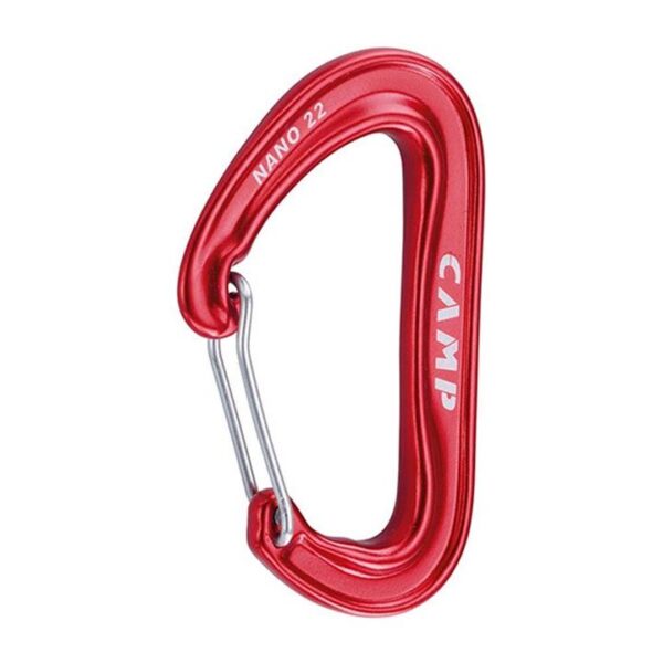 CAMP Nano 22 Wire Gate Carabiner - Red