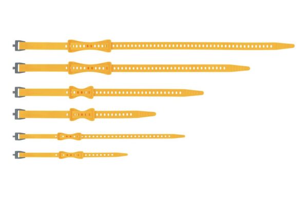 Sea To Summit Stretch-Loc 18 TPU Straps - 12mm X 450mm - 2pk - Yellow