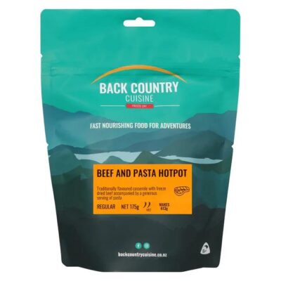 Back Country Cuisine Freeze Dried Meal - Beef and Pasta Hotpot - Regular