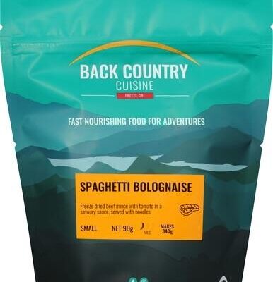 Back Country Cuisine Freeze Dried Meal - Spaghetti Bolognese  - Small