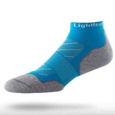 Lightfeet Evolution Mini Crew Unisex Running Socks - Aqua - M