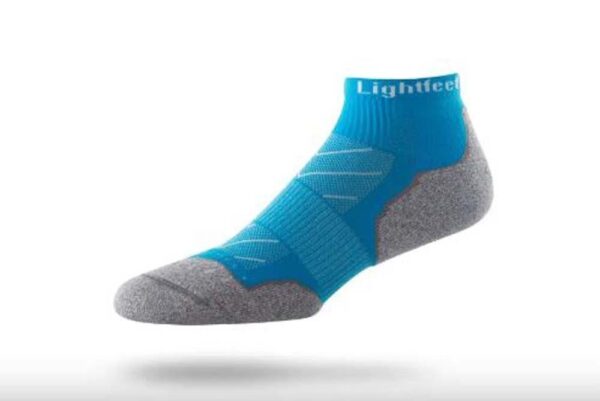 Lightfeet Evolution Mini Crew Unisex Running Socks - Aqua - M