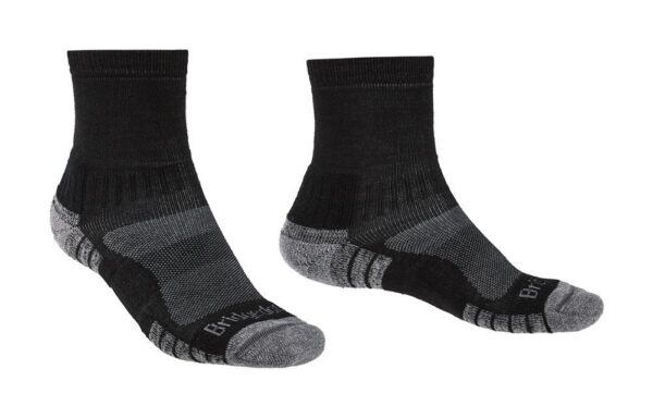 Bridgedale Hike Lightweight Performance Ankle Men Socks - Blk/Sil - Xl