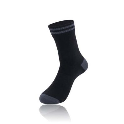 Antu Bamboo Waterproof Unisex Performance Socks - Black/Grey - Large