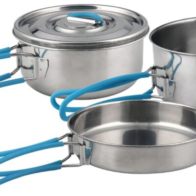 Traverse 3 piece Stainless Steel Camping Cookset