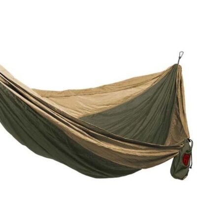 Grand Trunk Double Hammock w/ Strap - Olive Green/Khaki