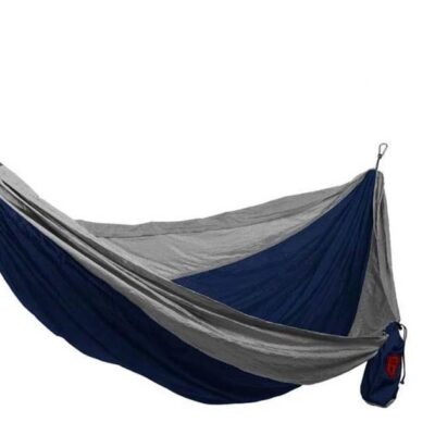 Grand Trunk Double Hammock w/ Strap - Navy/Silver