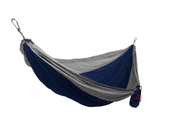 Grand Trunk Double Hammock w/ Strap - Navy/Silver