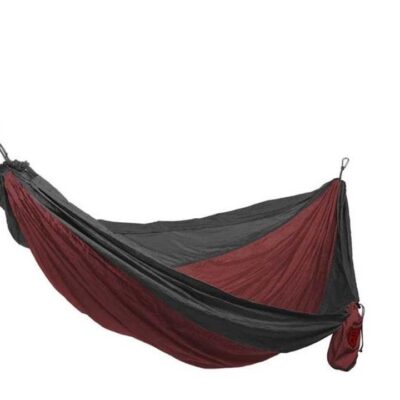 Grand Trunk Double Hammock w/ Strap - Crimson/Charcoal
