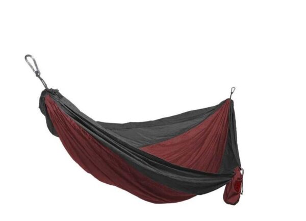 Grand Trunk Double Hammock w/ Strap - Crimson/Charcoal