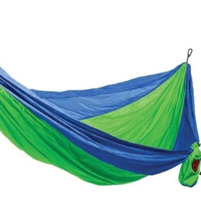 Grand Trunk Double Hammock w/ Strap - Lime Green/Blue