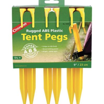 Coghlans ABS Plastic Tent Pegs 6 Pack - 23cm