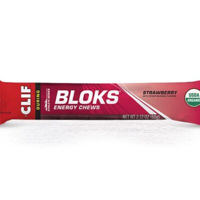 Clif Shot Bloks Energy Chew - Strawberry - Single