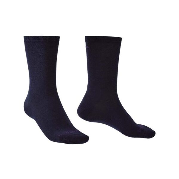Bridgedale Base Layer Thermal Liner Boot Unisex Socks - Navy - XL (2Pk)
