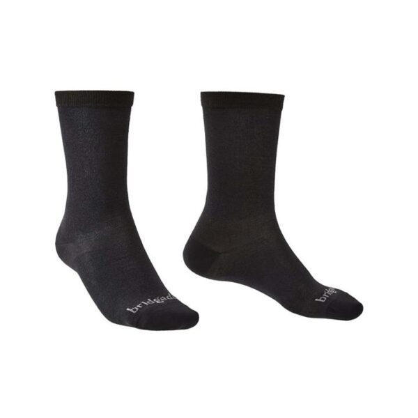 Bridgedale Base Layer Coolmax Liner Mens Socks - Black - Sm (2Pk)