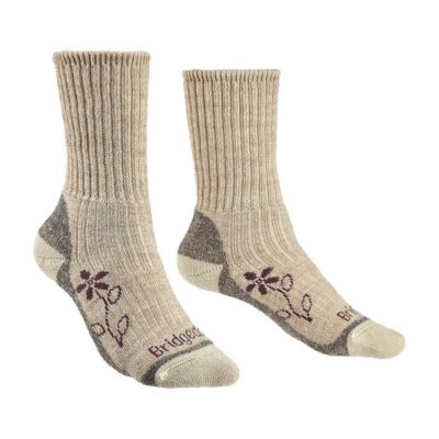Bridgedale Hike Midweight Merino Comfort Boot Womens Hiking Socks - Natural - L