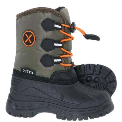 XTM Rocket Winter Boa Lined Kids Snow Boots - Forest - US13 - 1