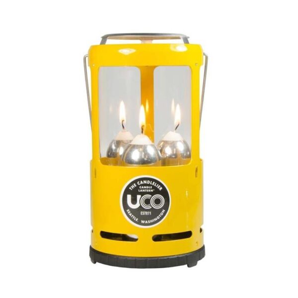 UCO Candlelier Triple Candle Lantern - Painted Yellow