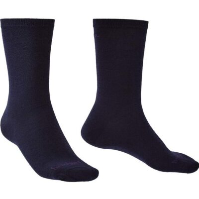 Bridgedale Thermal Liner Base Layer Unisex Crew Socks - Navy - M