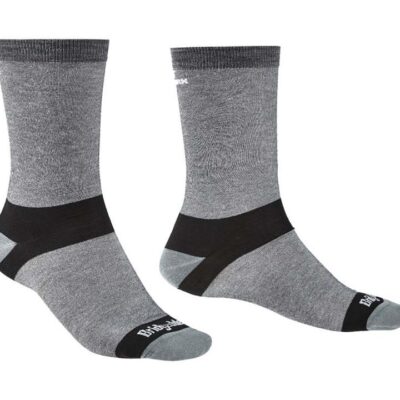 Bridgedale Coolmax Liner Base Layer Men Crew Socks - Grey - M