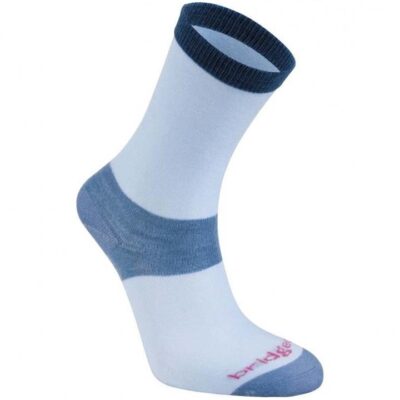 Bridgedale Coolmax Liner Base Layer Women Crew Socks - Sky - S