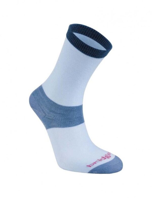 Bridgedale Coolmax Liner Base Layer Women Crew Socks - Sky - S