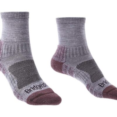 Bridgedale Hike Lightweight Merino Performance Ankle Womens Socks - Heather/Dam - MD